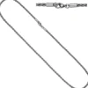 2,9mm Nylonkordel graue Kette aus Edelstahl Halsschmuck, 50cm