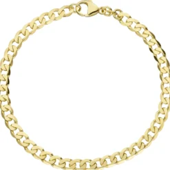 4,6mm Panzerarmband Armband Armschmuck aus 333 Gold Gelbgold 21cm