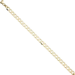 6,6mm Panzerarmband Armband Armkette Armschmuck aus 333 Gold Gelbgold 21cm