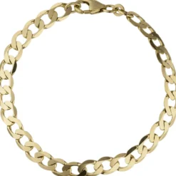 6,6mm Panzerarmband Armband Armkette Armschmuck aus 333 Gold Gelbgold 21cm