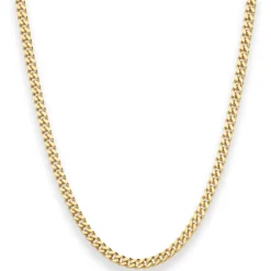 4,1mm Panzerkette Goldkette Collier Halskette aus 750 Gold Gelbgold 55cm