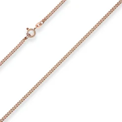 2,1mm Panzerkette Goldkette Collier Halskette aus 585 Gold Rotgold 45cm