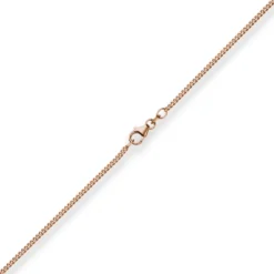 1,7mm Panzerkette Goldkette Collier Halskette aus 750 Gold Rotgold 45cm