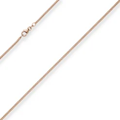 1,7mm Panzerkette Goldkette Collier Halskette aus 750 Gold Rotgold 45cm
