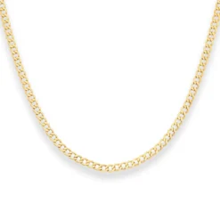 4,4mm Panzerkette Goldkette Collier Halskette aus 750 Gold Gelbgold 60cm