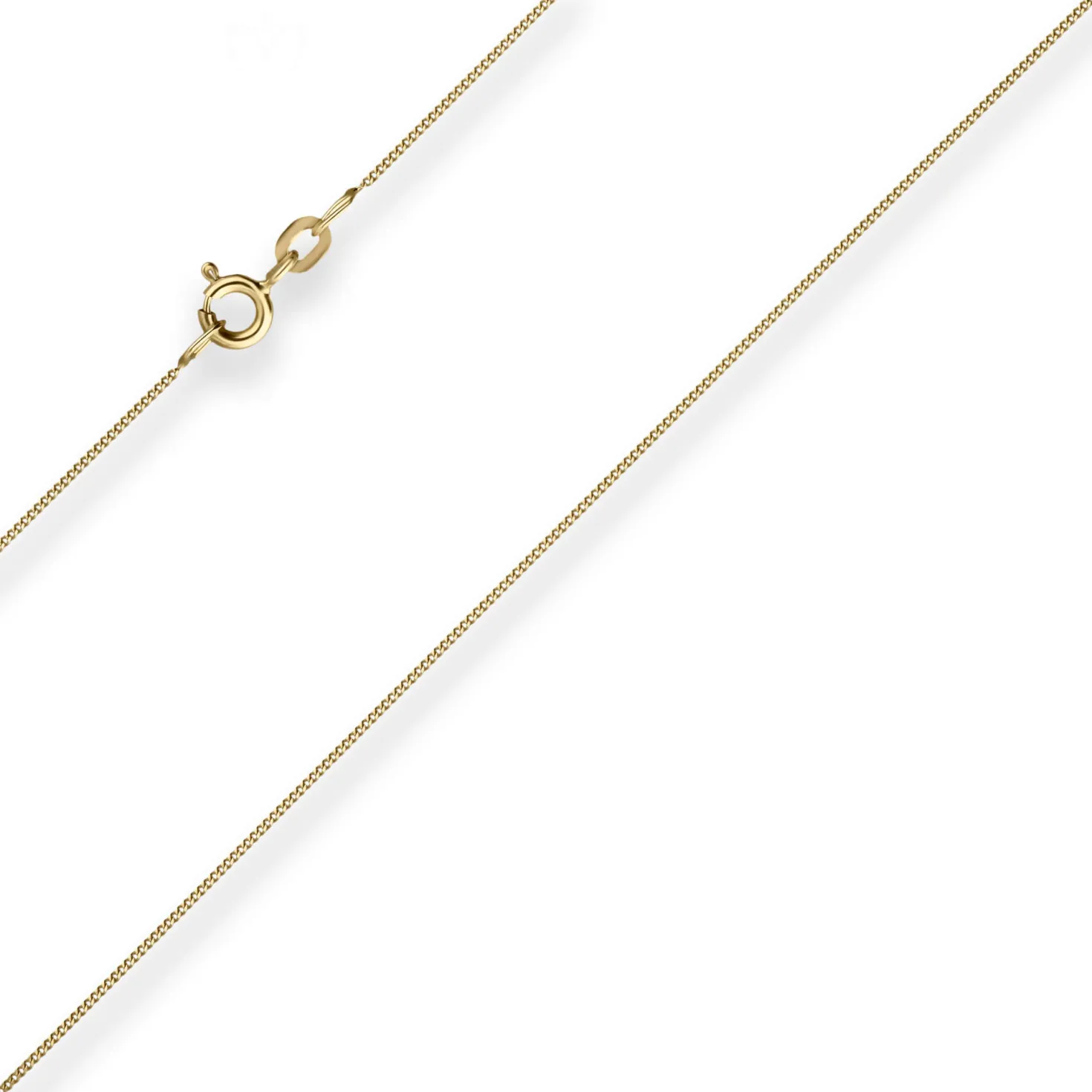 0,8mm Panzerkette Goldkette Collier Halskette aus 333 Gold Gelbgold 60cm