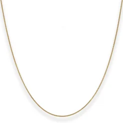 0,8mm Panzerkette Goldkette Collier Halskette aus 333 Gold Gelbgold 60cm