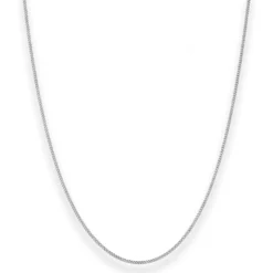 1,2mm Panzerkette Goldkette Collier Halskette aus 585 Gold Weißgold 36cm
