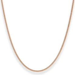 1,7mm Panzerkette Goldkette Collier Halskette aus 585 Gold Rotgold 50cm