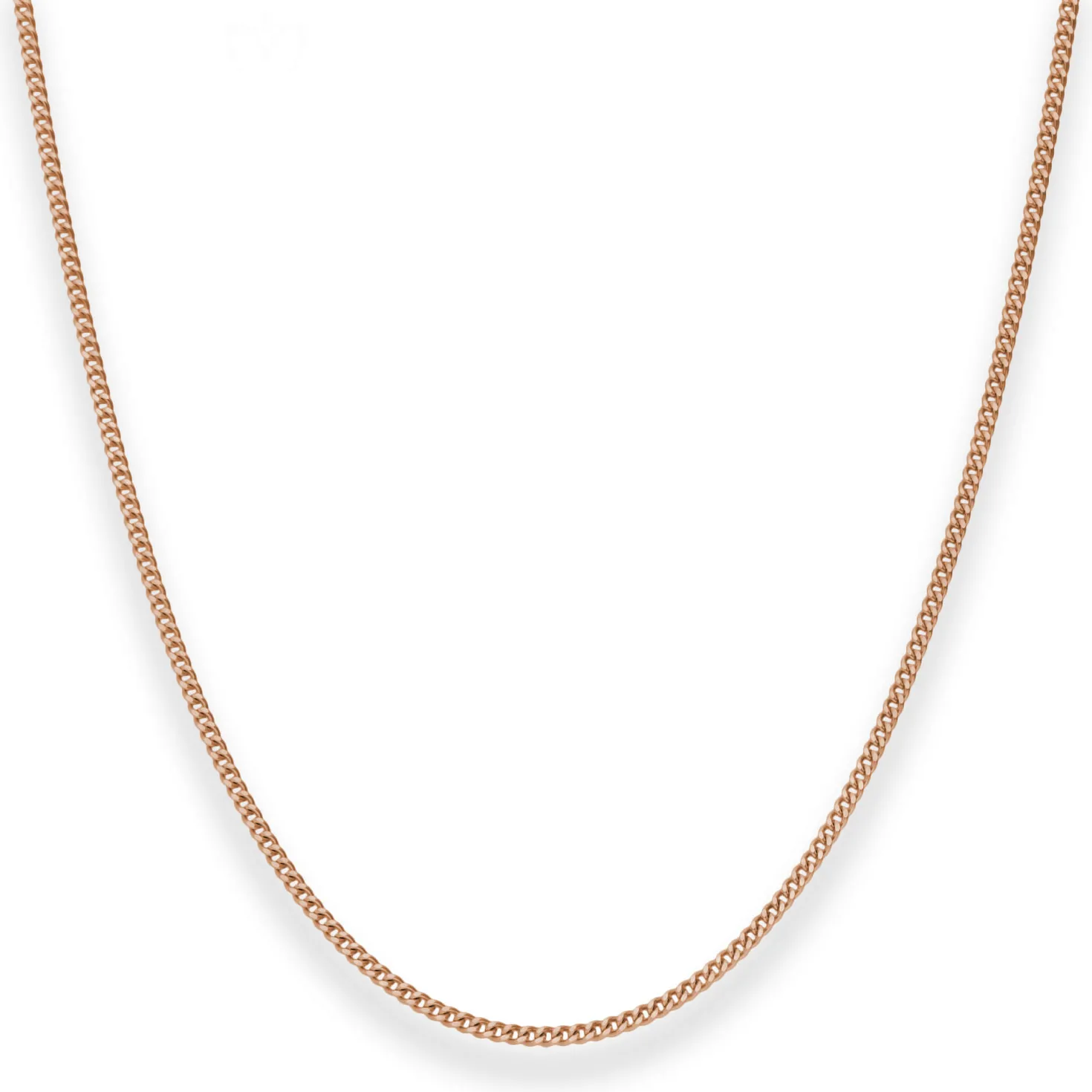 1,7mm Panzerkette Goldkette Collier Halskette aus 585 Gold Rotgold 50cm