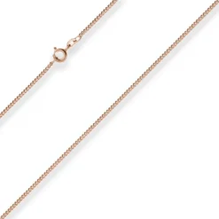1,7mm Panzerkette Goldkette Collier Halskette aus 585 Gold Rotgold 50cm