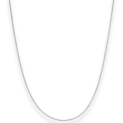 1,1mm Panzerkette Goldkette Collier Halskette aus 375 Gold Weißgold 45cm