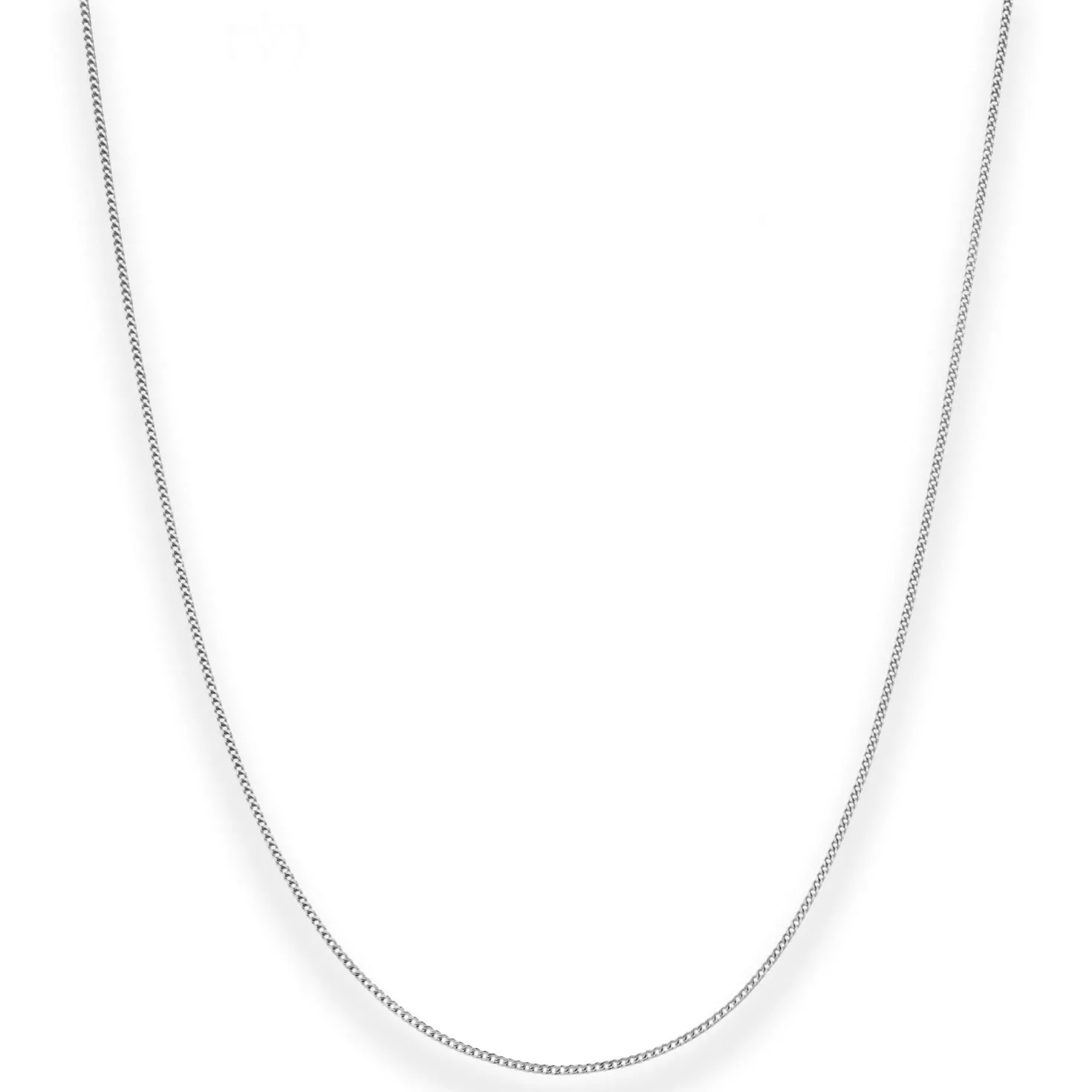 1,1mm Panzerkette Goldkette Collier Halskette aus 585 Gold Weißgold 45cm