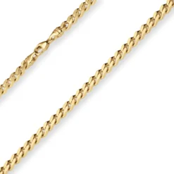 5,4mm Panzerkette Goldkette Collier Halskette aus 585 Gold Gelbgold 50cm