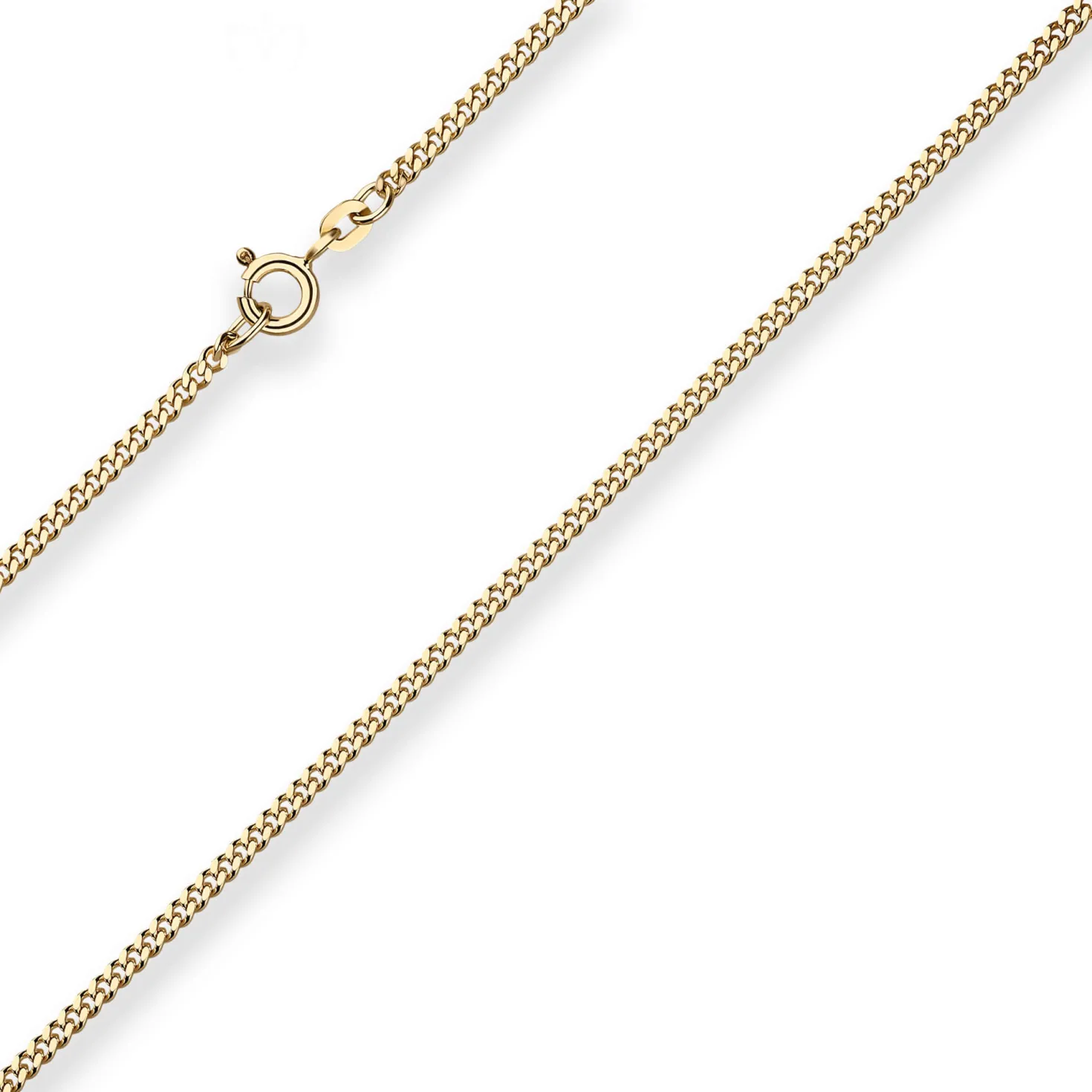 2,1mm Panzerkette Goldkette Collier Halskette aus 585 Gold Gelbgold 70cm