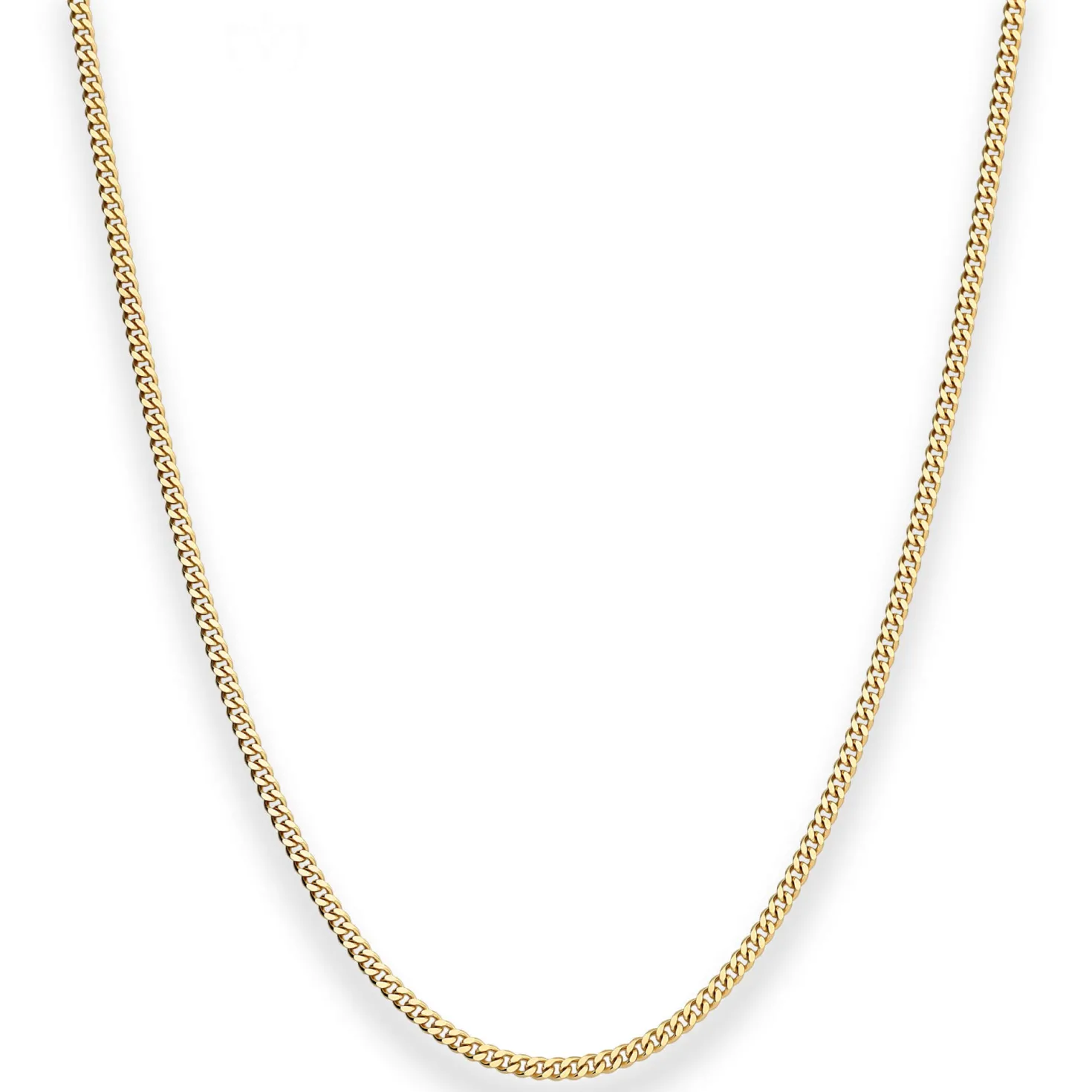 2,1mm Panzerkette Goldkette Collier Halskette aus 585 Gold Gelbgold 70cm