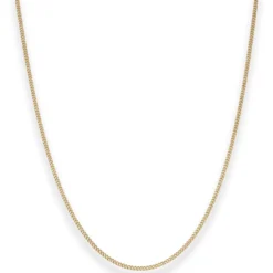 1,6mm Panzerkette Goldkette Collier Halskette aus 585 Gold Gelbgold 45cm