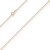 1,2mm Panzerkette Goldkette Collier Halskette aus 585 Gold Gelbgold 38cm