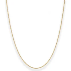 1,2mm Panzerkette Goldkette Collier Halskette aus 585 Gold Gelbgold 38cm