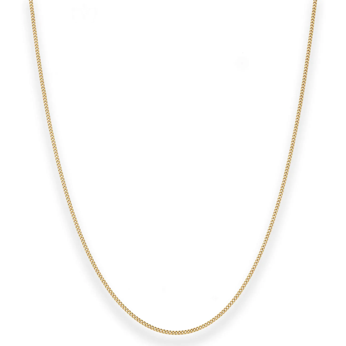 1,2mm Panzerkette Goldkette Collier Halskette aus 585 Gold Gelbgold 38cm