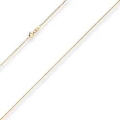 1,1mm Panzerkette Goldkette Collier Halskette aus 585 Gold Gelbgold 36cm