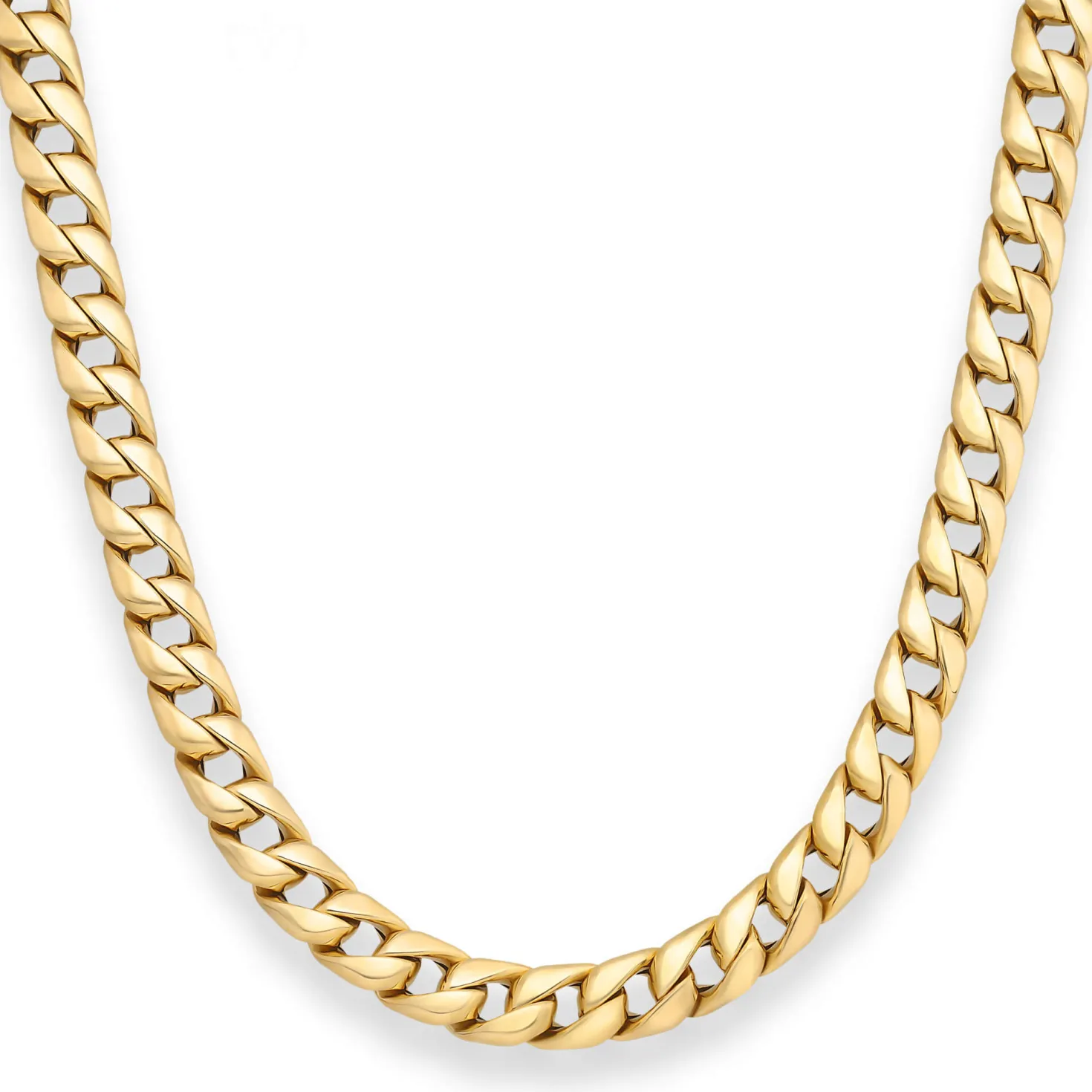 7,6mm Panzerkette Goldkette Collier Halskette aus 585 Gold Gelbgold 55cm