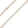 2,4mm Panzerkette Goldkette Collier Halskette aus 585 Gold Gelbgold 50cm