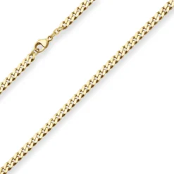 4,7mm Panzerkette Goldkette Collier Halskette aus 585 Gold Gelbgold 60cm