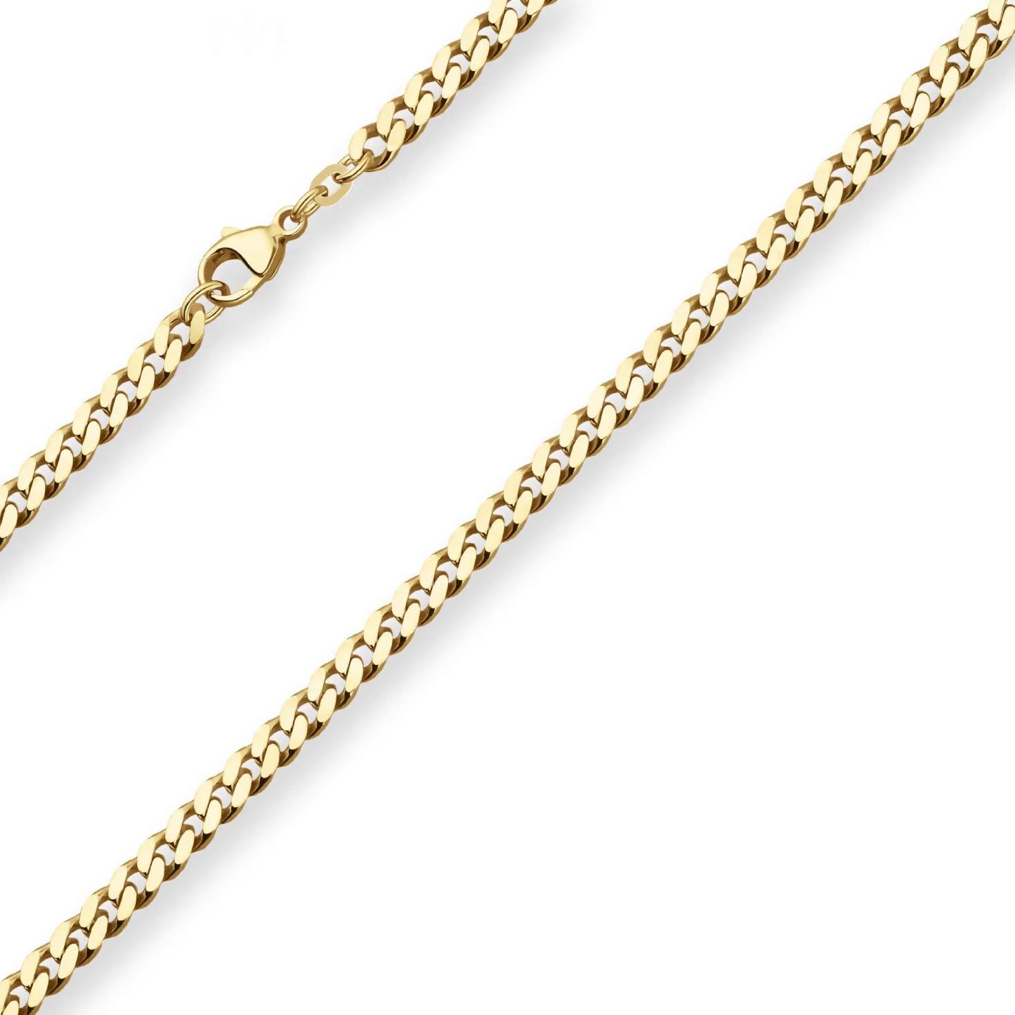 4,7mm Panzerkette Goldkette Collier Halskette aus 585 Gold Gelbgold 60cm