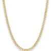 4,1mm Panzerkette Goldkette Collier Halskette aus 333 Gold Gelbgold 55cm