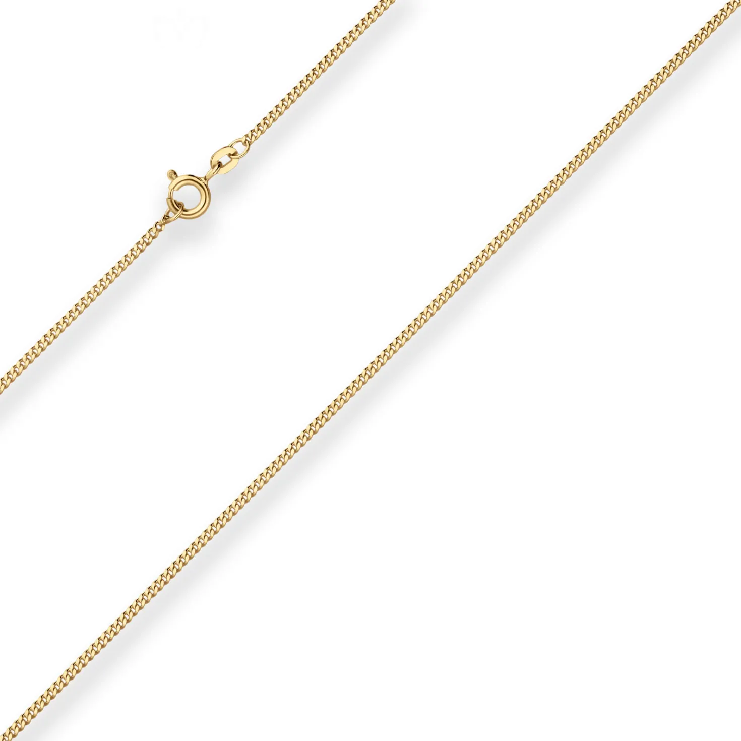 1,6mm Panzerkette Goldkette Collier Halskette aus 333 Gold Gelbgold 38cm