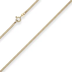 2,1mm Panzerkette Goldkette Collier Halskette aus 333 Gold Gelbgold 50cm