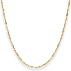 1,7mm Panzerkette Goldkette Collier Halskette aus 333 Gold Gelbgold 50cm