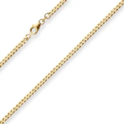 3,4mm Panzerkette Goldkette Collier Halskette aus 585 Gold Gelbgold 60cm