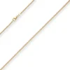 1,7mm Panzerkette Goldkette Collier Halskette aus 375 Gold Gelbgold 45cm