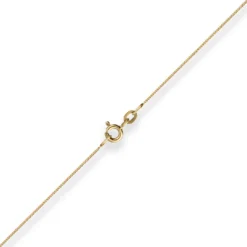 0,8mm Panzerkette Goldkette Collier Halskette aus 333 Gold Gelbgold 38cm