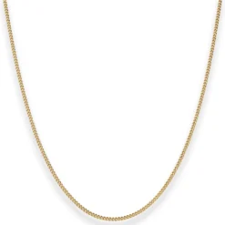1,4mm Panzerkette Goldkette Collier Halskette aus 375 Gold Gelbgold 36cm