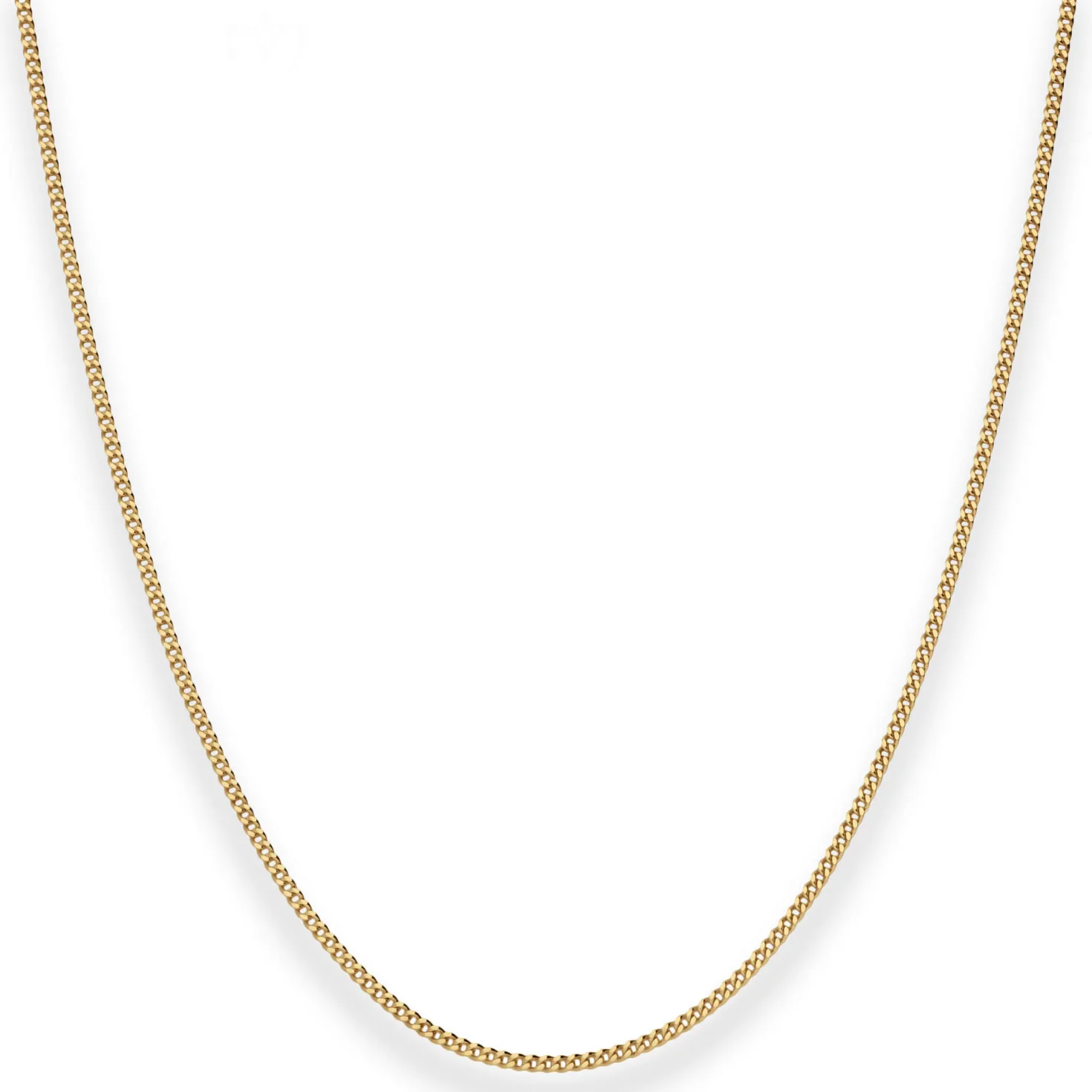 1,4mm Panzerkette Goldkette Collier Halskette aus 375 Gold Gelbgold 40cm