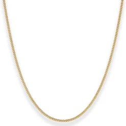 1,6mm Panzerkette Goldkette Collier Halskette aus 333 Gold Gelbgold 42cm