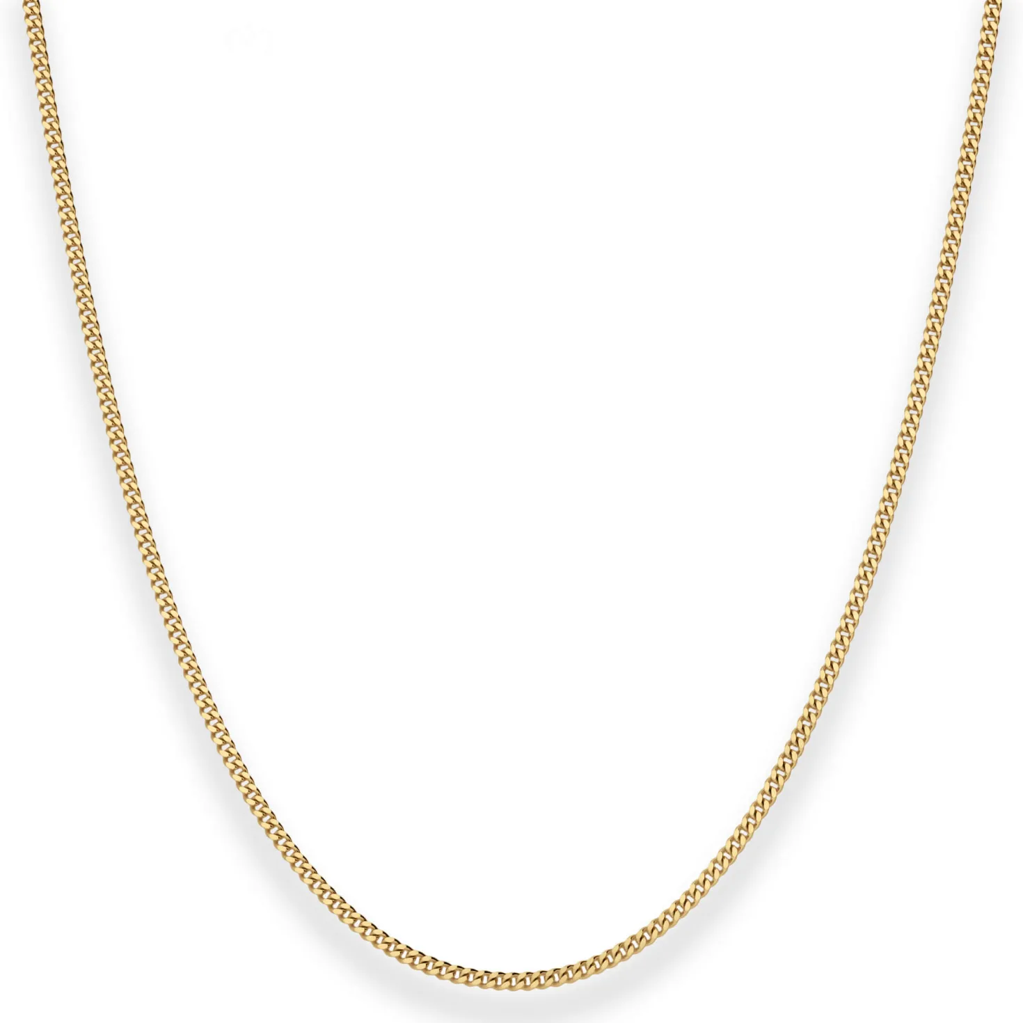 1,6mm Panzerkette Goldkette Collier Halskette aus 333 Gold Gelbgold 42cm