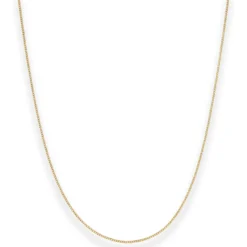 1,1mm Panzerkette Goldkette Collier Halskette aus 585 Gold Gelbgold 40cm