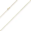 1,1mm Panzerkette Goldkette Collier Halskette aus 333 Gold Gelbgold 34cm