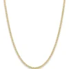 2,4mm Panzerkette Goldkette Collier Halskette aus 333 Gold Gelbgold 55cm