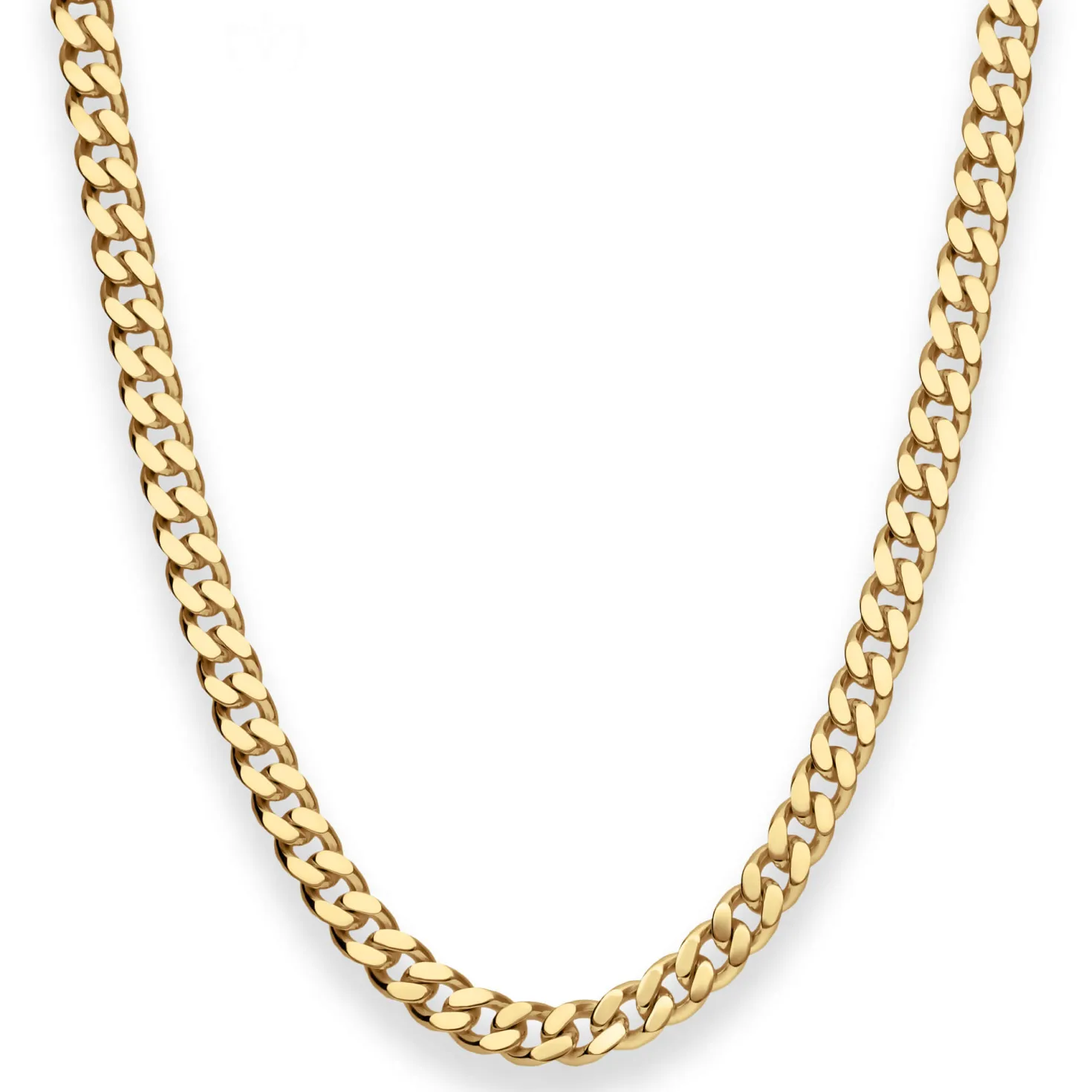 6,3mm Panzerkette Goldkette Collier Halskette aus 333 Gold Gelbgold 50cm
