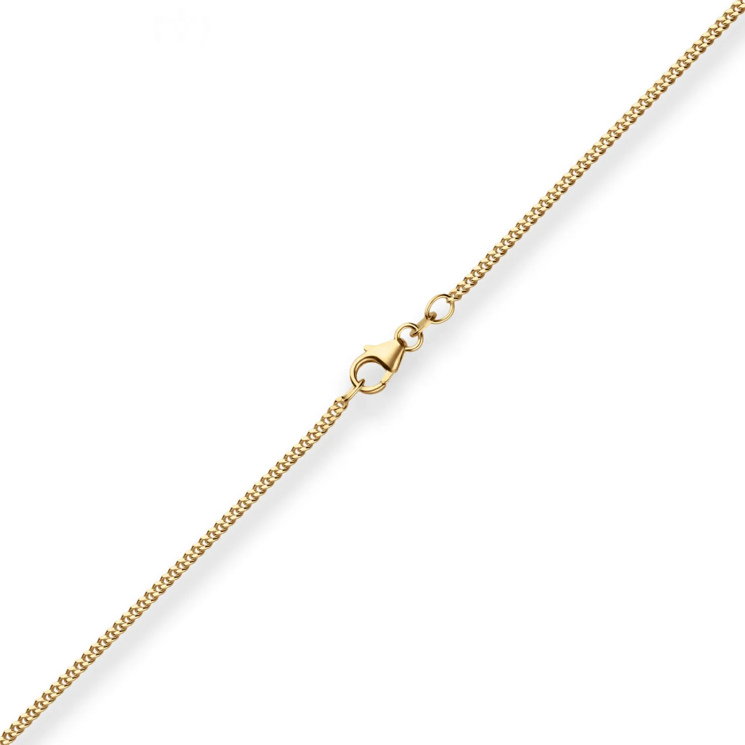 1,7mm Panzerkette Goldkette Collier Halskette aus 750 Gold Gelbgold 60cm