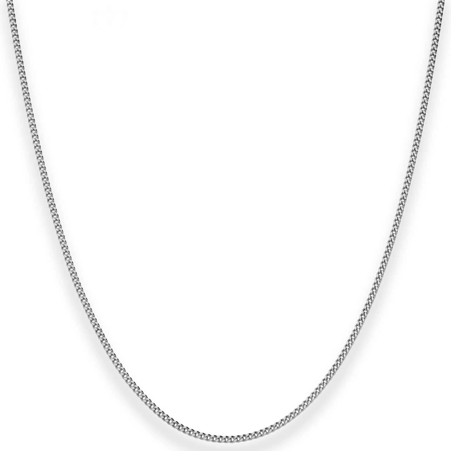 1,4mm Panzerkette Goldkette Collier Halskette aus 585 Gold Weißgold 42cm
