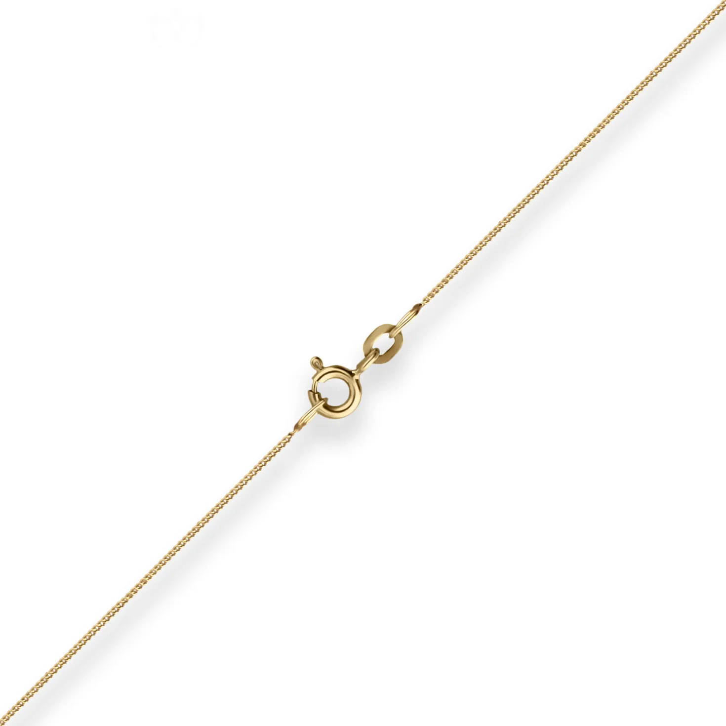0,8mm Panzerkette Goldkette Collier Halskette aus 333 Gold Gelbgold 36cm