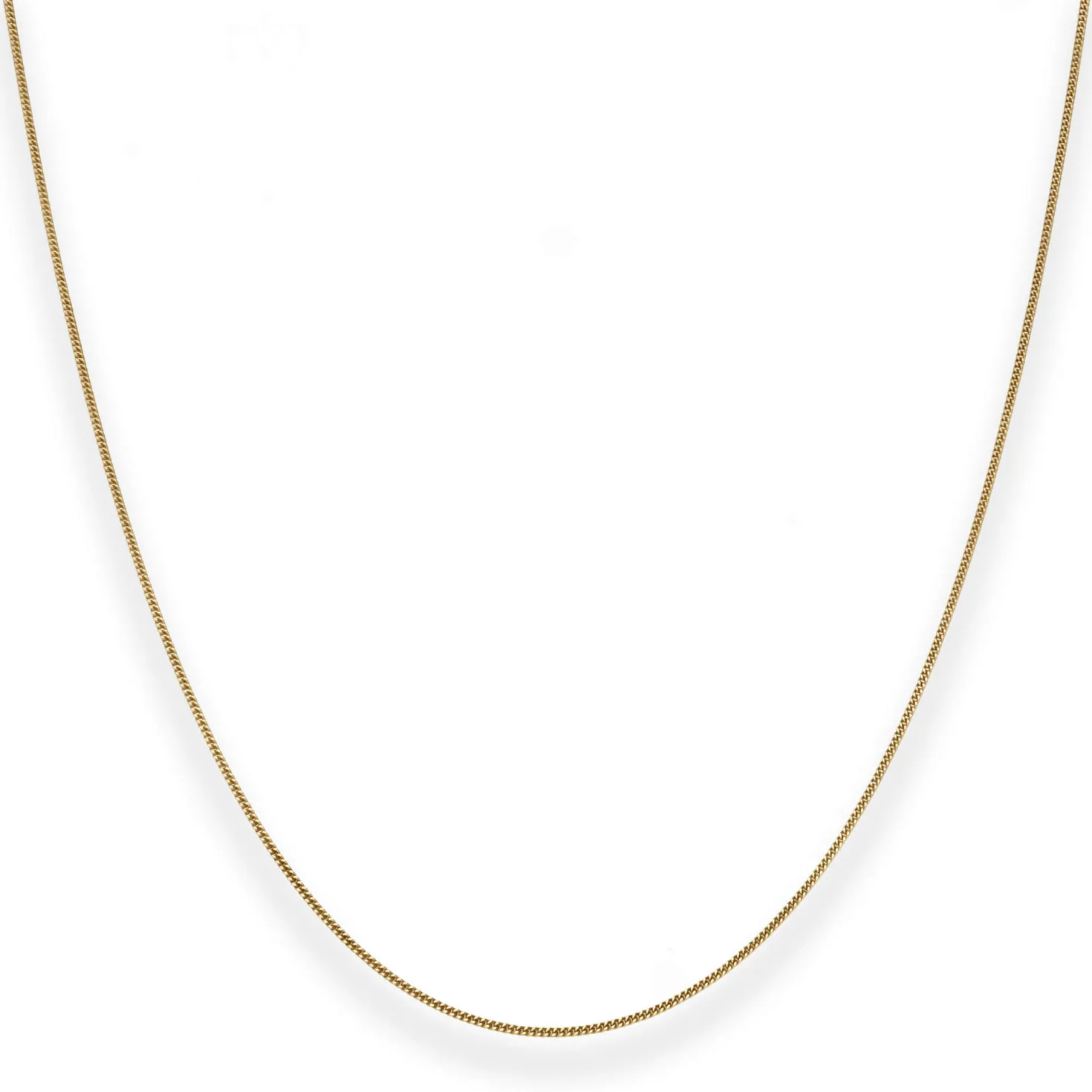 0,8mm Panzerkette Goldkette Collier Halskette aus 333 Gold Gelbgold 36cm