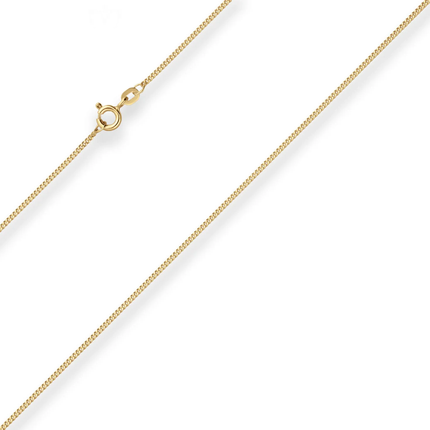 1,2mm Panzerkette Goldkette Collier Halskette aus 333 Gold Gelbgold 36cm