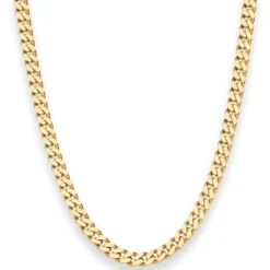 5,4mm Panzerkette Goldkette Collier Halskette aus 585 Gold Gelbgold 50cm